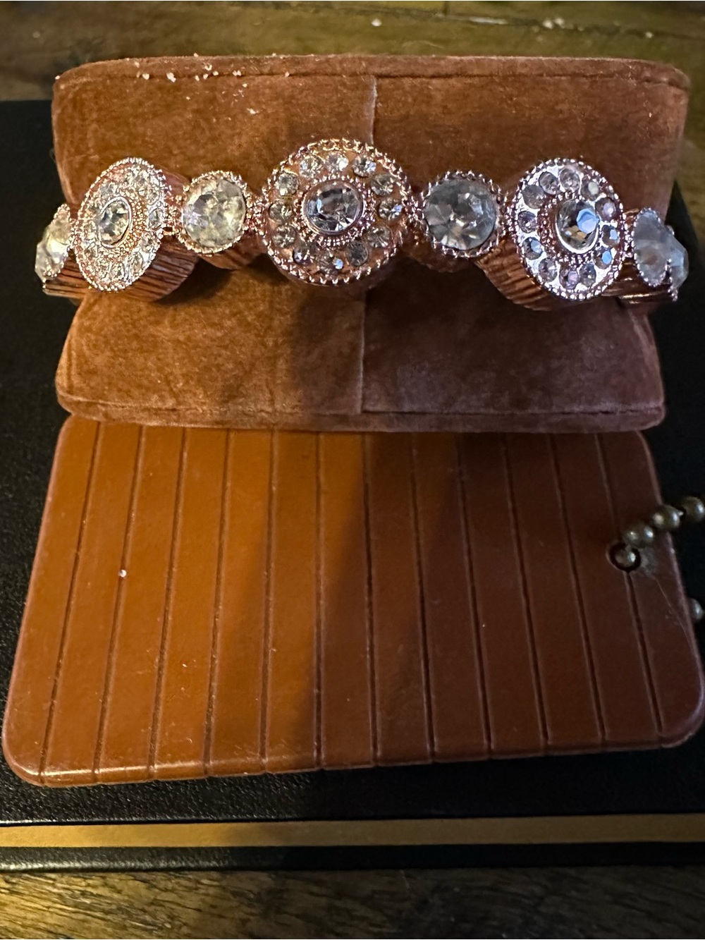 Crystal Accent Rose Gold Bracelet